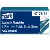 477874 Tork Soft Lunch Serviette Blaugrün