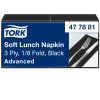 477881 Tork Soft Lunch Serviette, 1/8 gefaltet, Schwarz