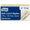 477884 Tork Soft Lunch Serviette, 1/8-Falz, Knochenfarben