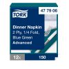 477906 Tork Dinner-Serviette Blaugrün