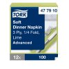 477910 Tork Soft Dinner-Serviette Limette