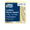 478712 Tork Premium Linstyle Dinner-Serviette in Champagner mit Textileffekt