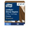 478727 Tork Premium Linstyle Dinnerserviette mit Textileffekt in Kakao