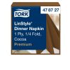 478727 Tork Premium Linstyle Dinnerserviette mit Textileffekt in Kakao