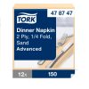 478747 Tork Dinner-Serviette Knochenfarben