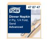 478747 Tork Dinner-Serviette Knochenfarben