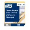 478750 Tork Dinner-Serviette Champagner