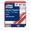 478752 Tork Dinner-Serviette Rot