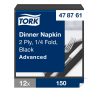 478761 Tork Dinner-Serviette Schwarz