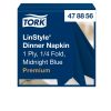 478856 Tork Premium Linstyle Dinnerserviette mit Textileffekt Dunkelblau