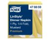 478859 Tork Premium Linstyle Dinnerserviette mit Textileffekt Senf