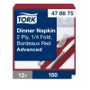 478875 Tork Dinner-Serviette Burgunderrot