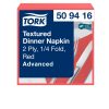 509416 Tork Strukturierte Dinnerserviette Rot