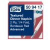 509417 Tork Strukturierte Dinnerserviette Burgunderrot