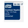 509517 Tork Cocktailserviette bis 1 Weiß