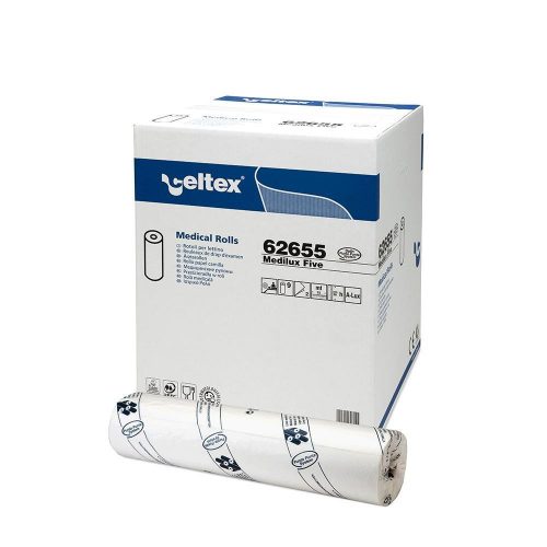 Celtex Medilux Five Medical Blattzellulose 2 Schichten, 50 m, 132 Blatt, 50 x 38 cm/Blatt, (9 Rollen/Karton)