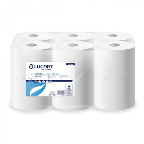 Lucart L-One Strong 180 m Toilettenpapier, 2 Schichten, innen/Punkt pro Blatt